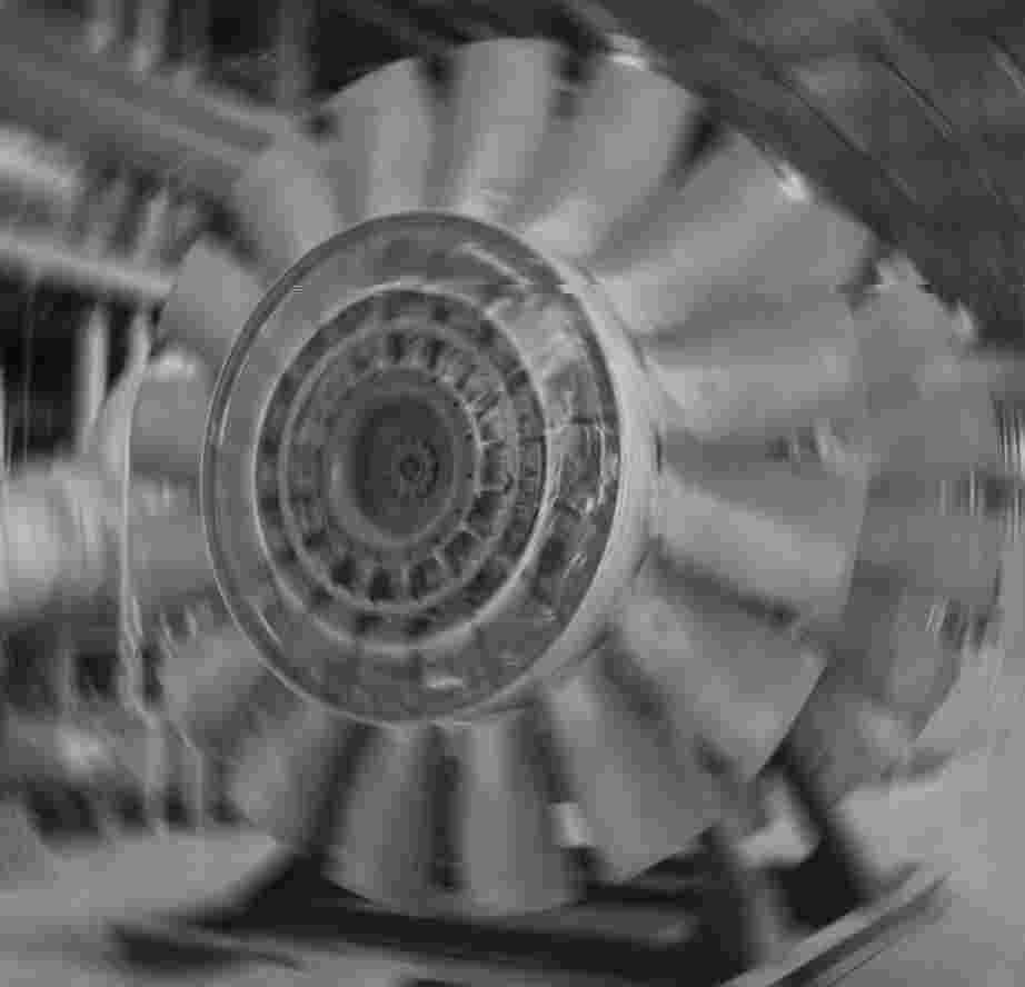 Custom designed axial flow fan impeller.
