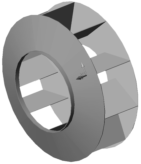 Backward Inclined Bladed Fan Wheel